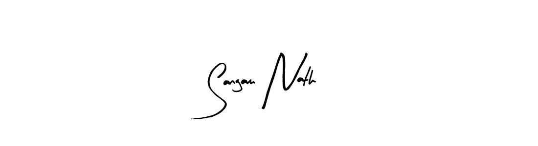 Make a beautiful signature design for name Sangam Nath. With this signature (Arty Signature) style, you can create a handwritten signature for free. Sangam Nath signature style 8 images and pictures png