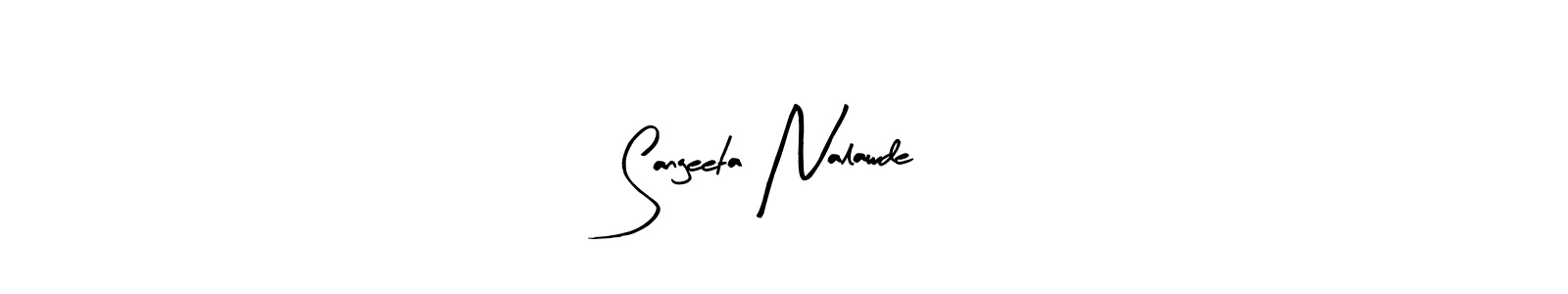 Sangeeta Nalawde stylish signature style. Best Handwritten Sign (Arty Signature) for my name. Handwritten Signature Collection Ideas for my name Sangeeta Nalawde. Sangeeta Nalawde signature style 8 images and pictures png