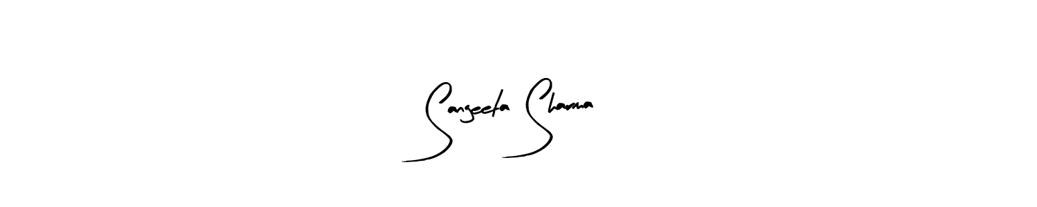 Design your own signature with our free online signature maker. With this signature software, you can create a handwritten (Arty Signature) signature for name Sangeeta Sharma. Sangeeta Sharma signature style 8 images and pictures png