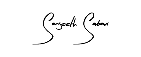 Personalize your online presence with Sangeeth Sabari signature rendered in elegant Arty Signature font. Great for website footers and blogs. Sangeeth Sabari signature style 8 images and pictures png
