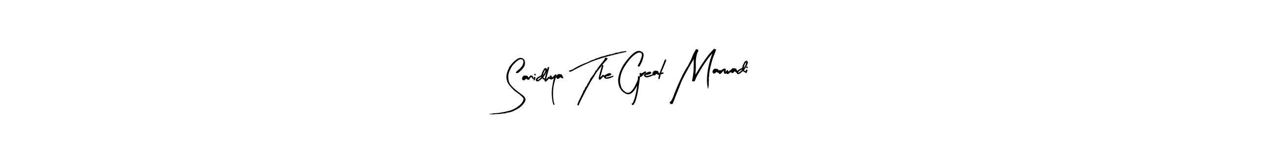Similarly Arty Signature is the best handwritten signature design. Signature creator online .You can use it as an online autograph creator for name Sanidhya The Great Marwadi. Sanidhya The Great Marwadi signature style 8 images and pictures png