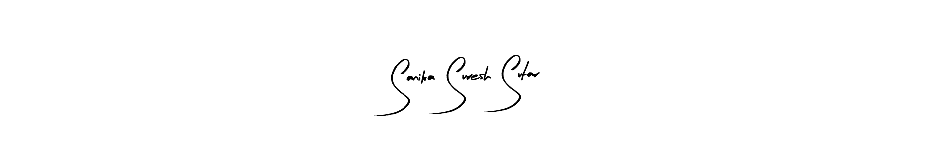 Similarly Arty Signature is the best handwritten signature design. Signature creator online .You can use it as an online autograph creator for name Sanika Suresh Sutar. Sanika Suresh Sutar signature style 8 images and pictures png
