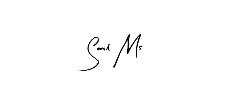 Also You can easily find your signature by using the search form. We will create Sanil Ms name handwritten signature images for you free of cost using Arty Signature sign style. Sanil Ms signature style 8 images and pictures png