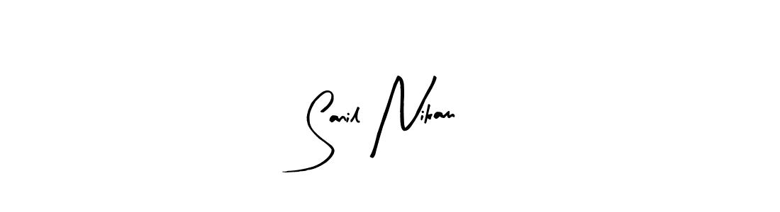 Best and Professional Signature Style for Sanil Nikam. Arty Signature Best Signature Style Collection. Sanil Nikam signature style 8 images and pictures png