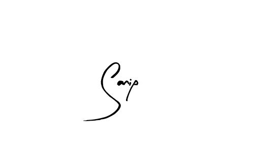 if you are searching for the best signature style for your name Sanip. so please give up your signature search. here we have designed multiple signature styles  using Arty Signature. Sanip signature style 8 images and pictures png
