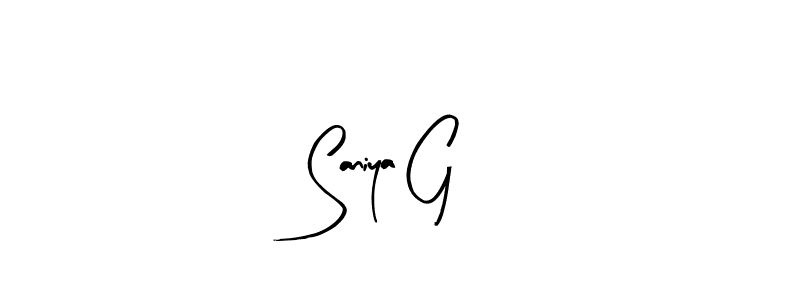 It looks lik you need a new signature style for name Saniya G. Design unique handwritten (Arty Signature) signature with our free signature maker in just a few clicks. Saniya G signature style 8 images and pictures png