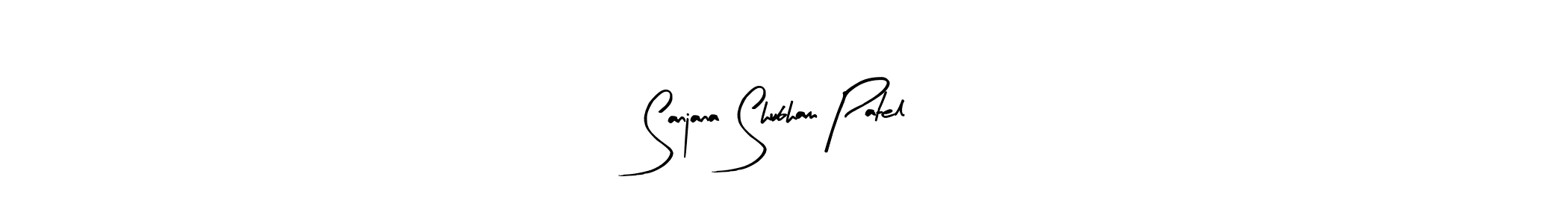 Similarly Arty Signature is the best handwritten signature design. Signature creator online .You can use it as an online autograph creator for name Sanjana Shubham Patel. Sanjana Shubham Patel signature style 8 images and pictures png