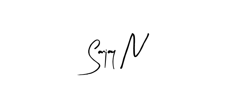 if you are searching for the best signature style for your name Sanjay N. so please give up your signature search. here we have designed multiple signature styles  using Arty Signature. Sanjay N signature style 8 images and pictures png