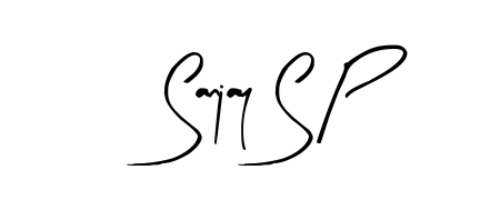 Style your name Sanjay S P with confidence using Arty Signature signature design. Simple, elegant, and ready for immediate document use. Sanjay S P signature style 8 images and pictures png