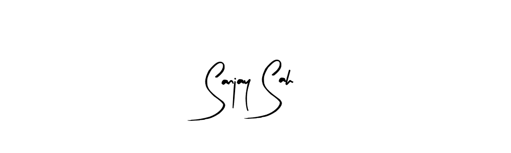 You should practise on your own different ways (Arty Signature) to write your name (Sanjay Sah) in signature. don't let someone else do it for you. Sanjay Sah signature style 8 images and pictures png