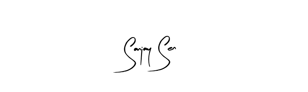 You should practise on your own different ways (Arty Signature) to write your name (Sanjay Sen) in signature. don't let someone else do it for you. Sanjay Sen signature style 8 images and pictures png