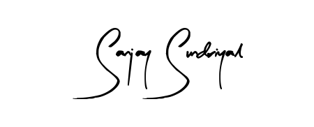 The Arty Signature font transforms the name Sanjay Sundriyal into an executive sign with sharp precision and distinguished character. Sanjay Sundriyal signature style 8 images and pictures png