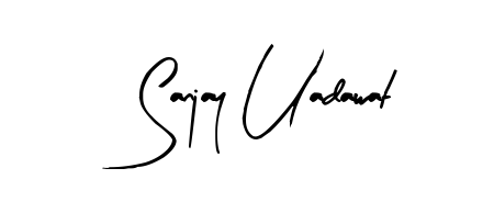 Generate high-definition signature styles for Sanjay Uadawat. The Arty Signature typeface ensures crisp legibility and sophisticated design. Sanjay Uadawat signature style 8 images and pictures png