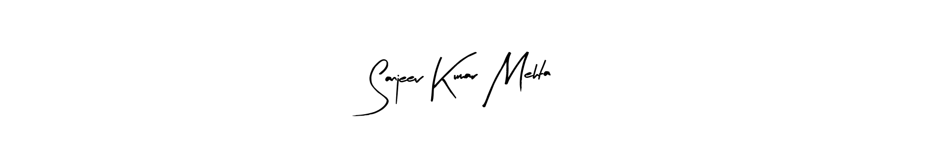 You should practise on your own different ways (Arty Signature) to write your name (Sanjeev Kumar Mehta) in signature. don't let someone else do it for you. Sanjeev Kumar Mehta signature style 8 images and pictures png