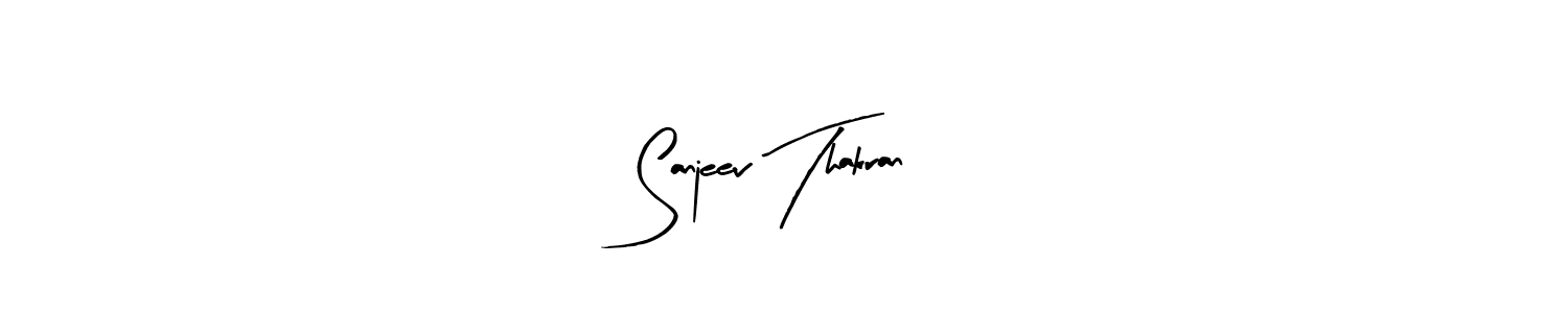 if you are searching for the best signature style for your name Sanjeev Thakran. so please give up your signature search. here we have designed multiple signature styles  using Arty Signature. Sanjeev Thakran signature style 8 images and pictures png