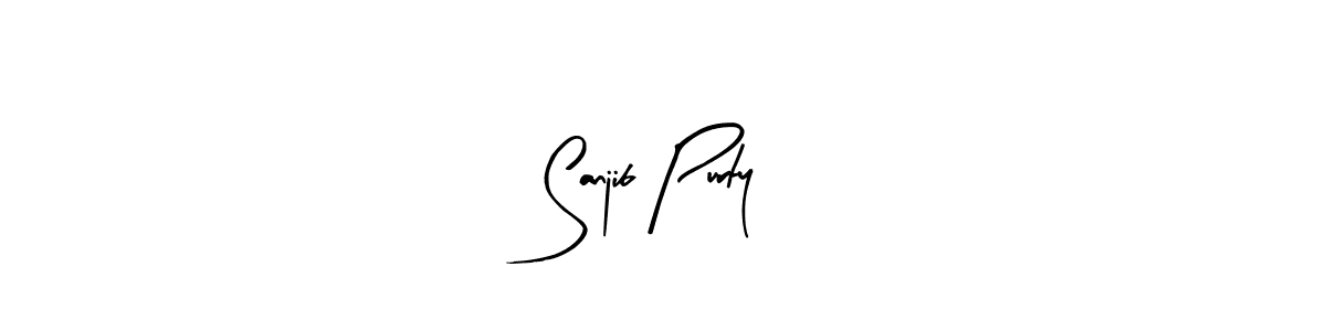 Similarly Arty Signature is the best handwritten signature design. Signature creator online .You can use it as an online autograph creator for name Sanjib Purty. Sanjib Purty signature style 8 images and pictures png