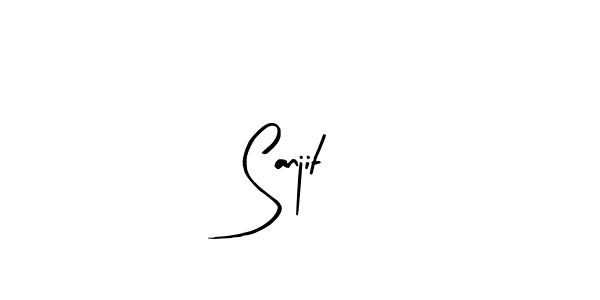 Use a signature maker to create a handwritten signature online. With this signature software, you can design (Arty Signature) your own signature for name Sanjit. Sanjit signature style 8 images and pictures png