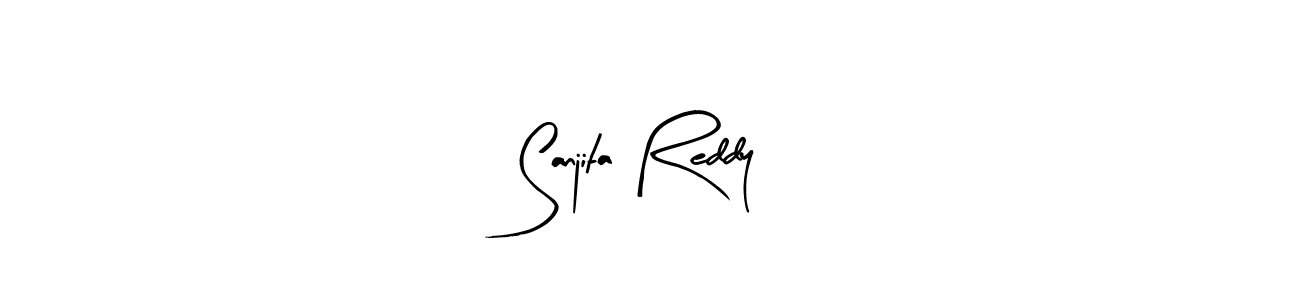 Make a beautiful signature design for name Sanjita Reddy. With this signature (Arty Signature) style, you can create a handwritten signature for free. Sanjita Reddy signature style 8 images and pictures png