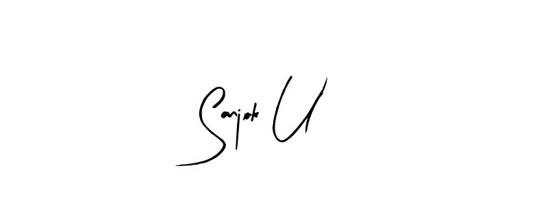 This is the best signature style for the Sanjok U name. Also you like these signature font (Arty Signature). Mix name signature. Sanjok U signature style 8 images and pictures png