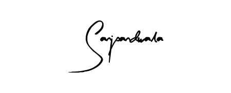 Practice writing Sanjpandwala with the flow of Arty Signature lettering. A fantastic source of inspiration for developing your personal signature style. Sanjpandwala signature style 8 images and pictures png