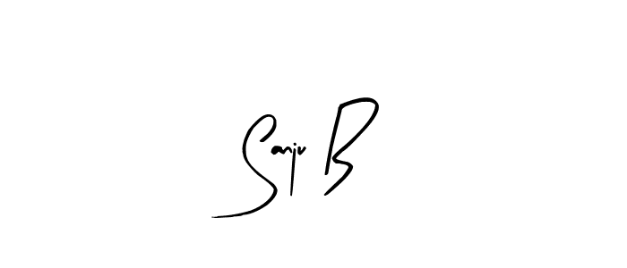 Similarly Arty Signature is the best handwritten signature design. Signature creator online .You can use it as an online autograph creator for name Sanju B. Sanju B signature style 8 images and pictures png