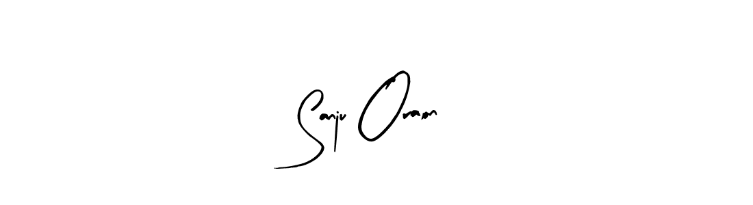 How to make Sanju Oraon name signature. Use Arty Signature style for creating short signs online. This is the latest handwritten sign. Sanju Oraon signature style 8 images and pictures png