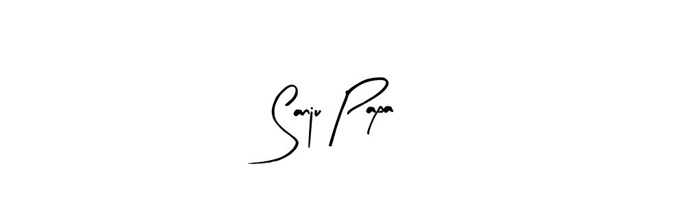 Also we have Sanju Papa name is the best signature style. Create professional handwritten signature collection using Arty Signature autograph style. Sanju Papa signature style 8 images and pictures png