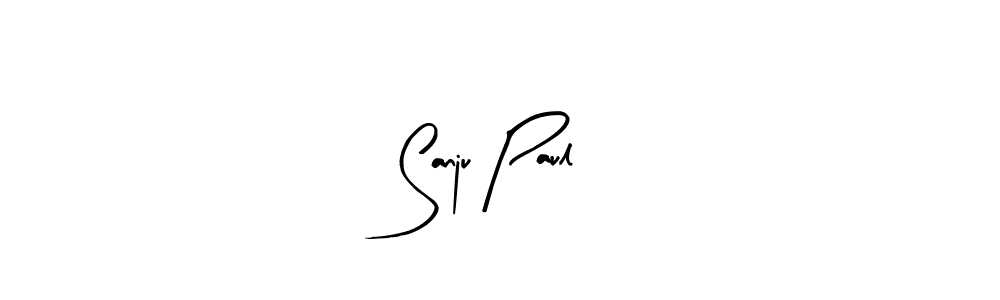 Similarly Arty Signature is the best handwritten signature design. Signature creator online .You can use it as an online autograph creator for name Sanju Paul. Sanju Paul signature style 8 images and pictures png