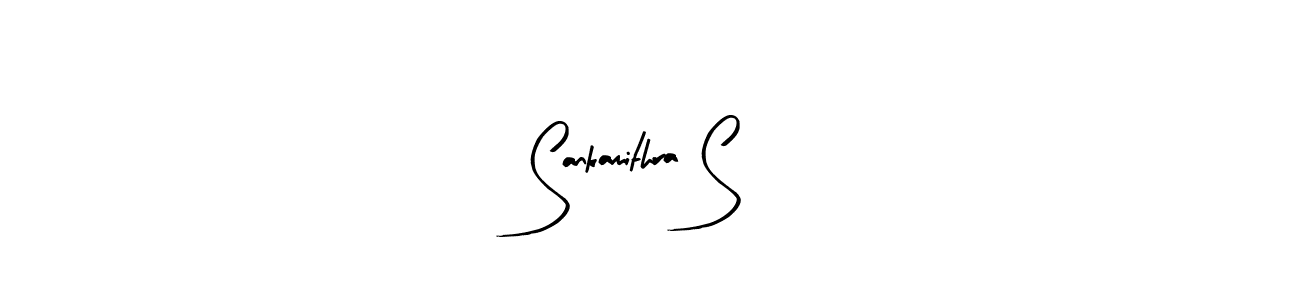 How to make Sankamithra S signature? Arty Signature is a professional autograph style. Create handwritten signature for Sankamithra S name. Sankamithra S signature style 8 images and pictures png