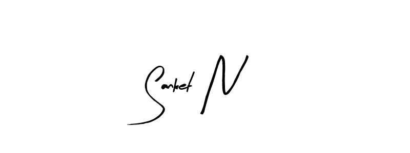 Make a beautiful signature design for name Sanket N. Use this online signature maker to create a handwritten signature for free. Sanket N signature style 8 images and pictures png