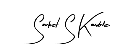 Practice writing Sanket S Kamble with the flow of Arty Signature lettering. A fantastic source of inspiration for developing your personal signature style. Sanket S Kamble signature style 8 images and pictures png