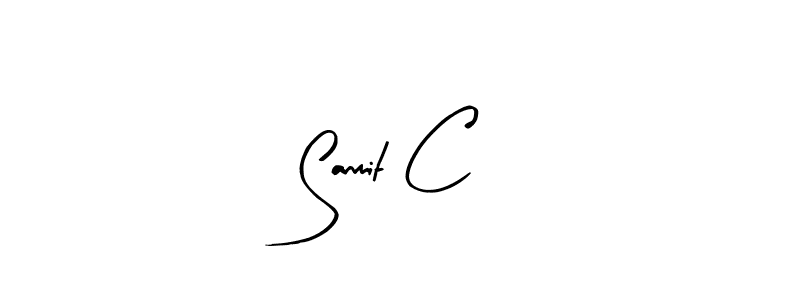 Make a beautiful signature design for name Sanmit C. With this signature (Arty Signature) style, you can create a handwritten signature for free. Sanmit C signature style 8 images and pictures png