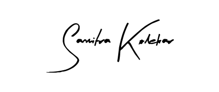 How to make Sanmitra Kolekar name signature. Use Arty Signature style for creating short signs online. This is the latest handwritten sign. Sanmitra Kolekar signature style 8 images and pictures png