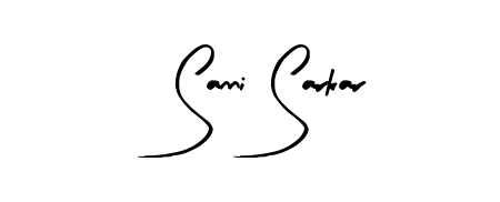 How to make Sanni Sarkar name signature. Use Arty Signature style for creating short signs online. This is the latest handwritten sign. Sanni Sarkar signature style 8 images and pictures png