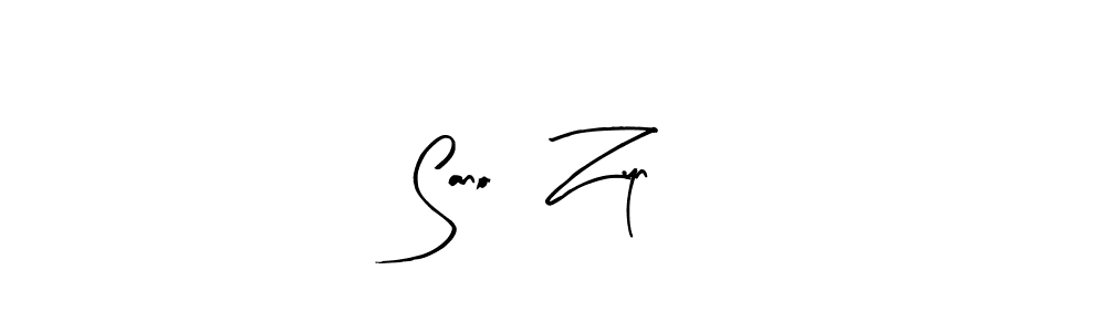 How to make Sano   Zyn name signature. Use Arty Signature style for creating short signs online. This is the latest handwritten sign. Sano   Zyn signature style 8 images and pictures png