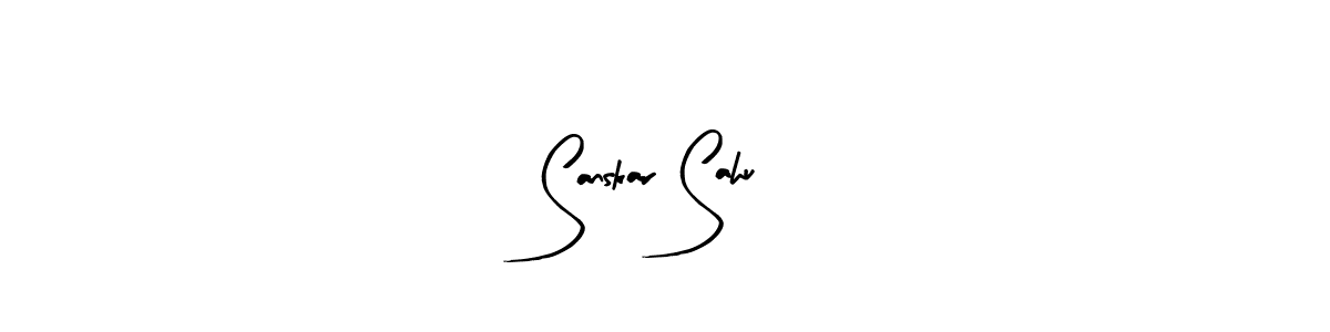 The best way (Arty Signature) to make a short signature is to pick only two or three words in your name. The name Sanskar Sahu include a total of six letters. For converting this name. Sanskar Sahu signature style 8 images and pictures png