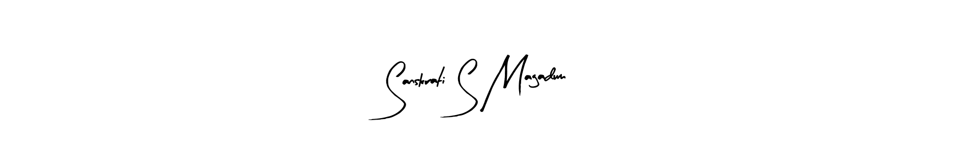 Check out images of Autograph of Sanskrati S Magadum name. Actor Sanskrati S Magadum Signature Style. Arty Signature is a professional sign style online. Sanskrati S Magadum signature style 8 images and pictures png