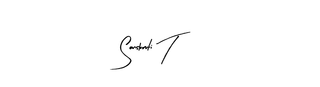 Also we have Sanskruti T name is the best signature style. Create professional handwritten signature collection using Arty Signature autograph style. Sanskruti T signature style 8 images and pictures png