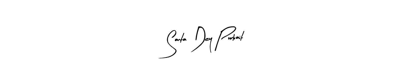 Use a signature maker to create a handwritten signature online. With this signature software, you can design (Arty Signature) your own signature for name Santa Dey Purkait. Santa Dey Purkait signature style 8 images and pictures png