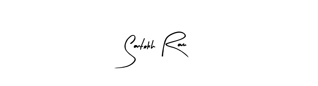 Design your own signature with our free online signature maker. With this signature software, you can create a handwritten (Arty Signature) signature for name Santokh Ram. Santokh Ram signature style 8 images and pictures png