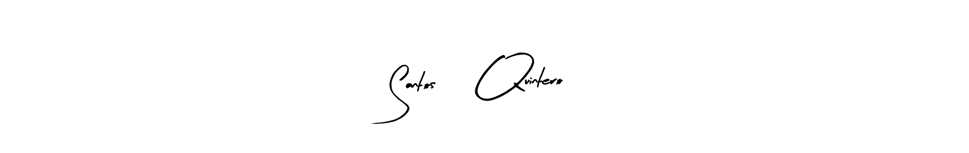 You should practise on your own different ways (Arty Signature) to write your name (Santos     Quintero) in signature. don't let someone else do it for you. Santos     Quintero signature style 8 images and pictures png