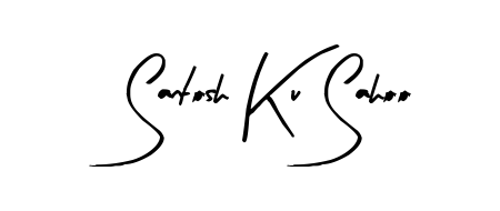 Similarly Arty Signature is the best handwritten signature design. Signature creator online. You can use it as an online autograph creator for name Santosh Ku Sahoo. Santosh Ku Sahoo signature style 8 images and pictures png