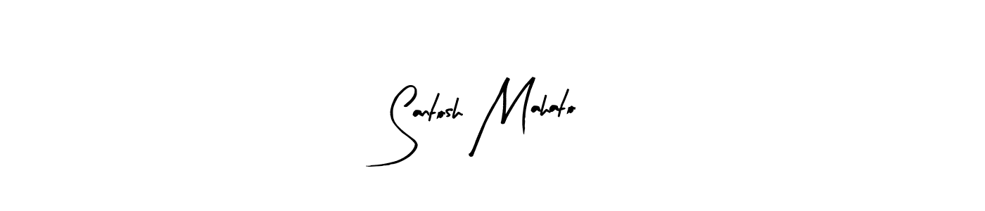 Make a beautiful signature design for name Santosh Mahato. Use this online signature maker to create a handwritten signature for free. Santosh Mahato signature style 8 images and pictures png