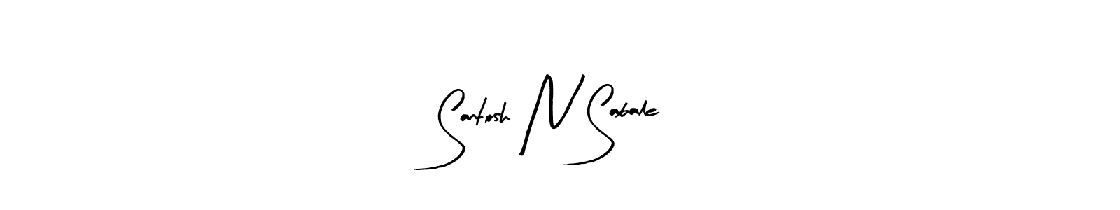 How to make Santosh N Sabale signature? Arty Signature is a professional autograph style. Create handwritten signature for Santosh N Sabale name. Santosh N Sabale signature style 8 images and pictures png