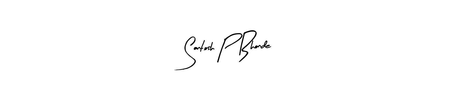 Also we have Santosh P Bhonde name is the best signature style. Create professional handwritten signature collection using Arty Signature autograph style. Santosh P Bhonde signature style 8 images and pictures png