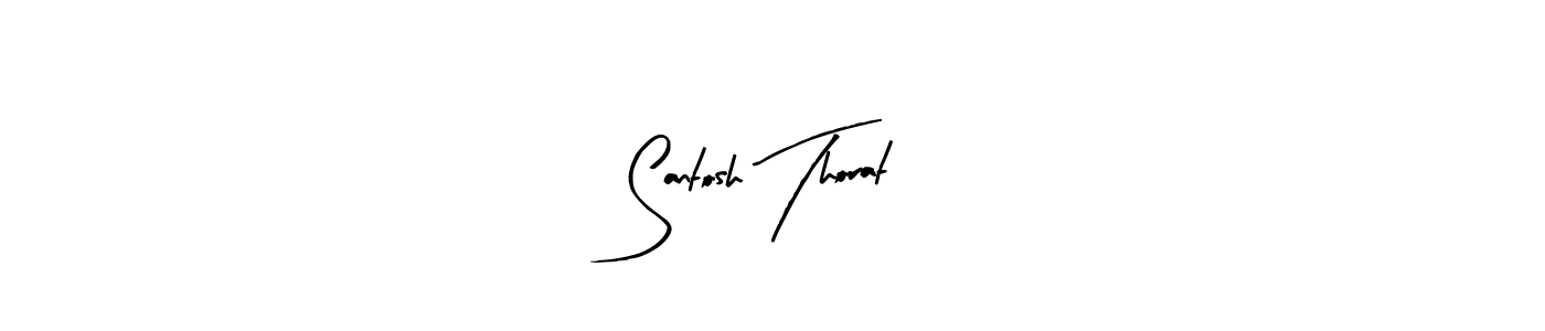 How to make Santosh Thorat signature? Arty Signature is a professional autograph style. Create handwritten signature for Santosh Thorat name. Santosh Thorat signature style 8 images and pictures png