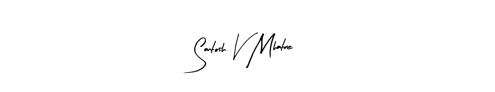 This is the best signature style for the Santosh V Mhatre name. Also you like these signature font (Arty Signature). Mix name signature. Santosh V Mhatre signature style 8 images and pictures png