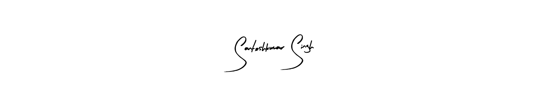 Arty Signature is a professional signature style that is perfect for those who want to add a touch of class to their signature. It is also a great choice for those who want to make their signature more unique. Get Santoshkumar Singh name to fancy signature for free. Santoshkumar Singh signature style 8 images and pictures png