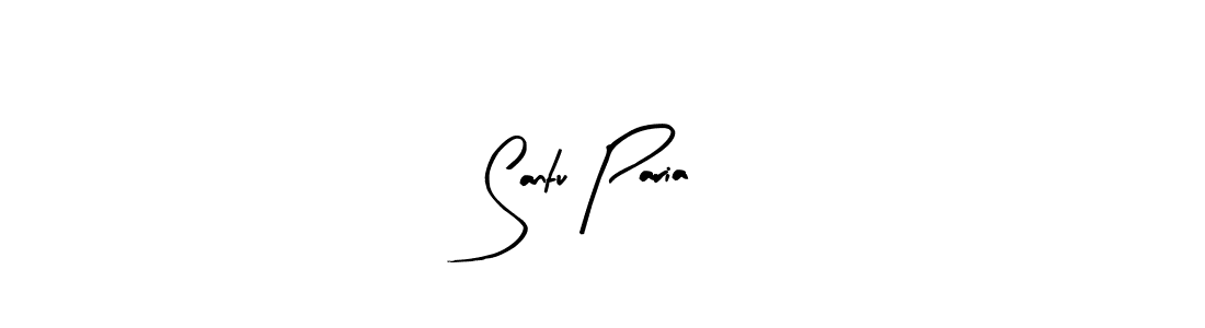 How to make Santu Paria name signature. Use Arty Signature style for creating short signs online. This is the latest handwritten sign. Santu Paria signature style 8 images and pictures png