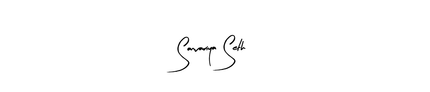 You should practise on your own different ways (Arty Signature) to write your name (Sanvariya Seth) in signature. don't let someone else do it for you. Sanvariya Seth signature style 8 images and pictures png